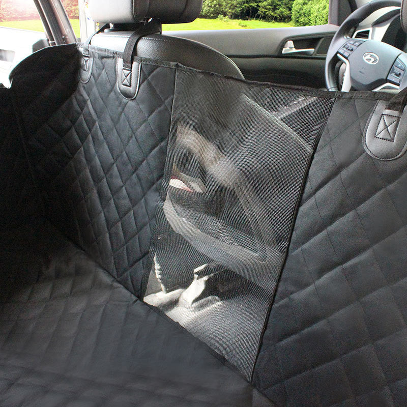 Waterproof Dog Car Seat Cover – Scratch-Resistant & Mesh - Shop Happy Paws Now