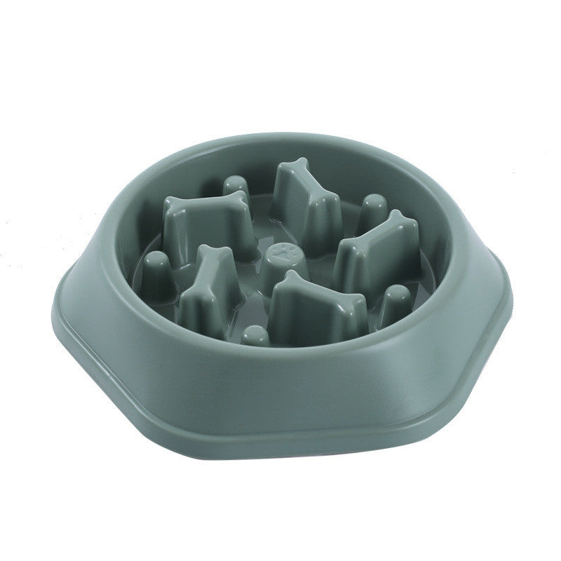 Anti-Choke Slow Feeder Dog Bowl – Bone-Shaped Design - Shop Happy Paws Now