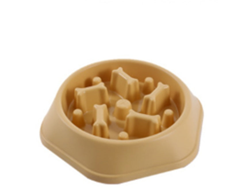 Anti-Choke Slow Feeder Dog Bowl – Bone-Shaped Design - Shop Happy Paws Now