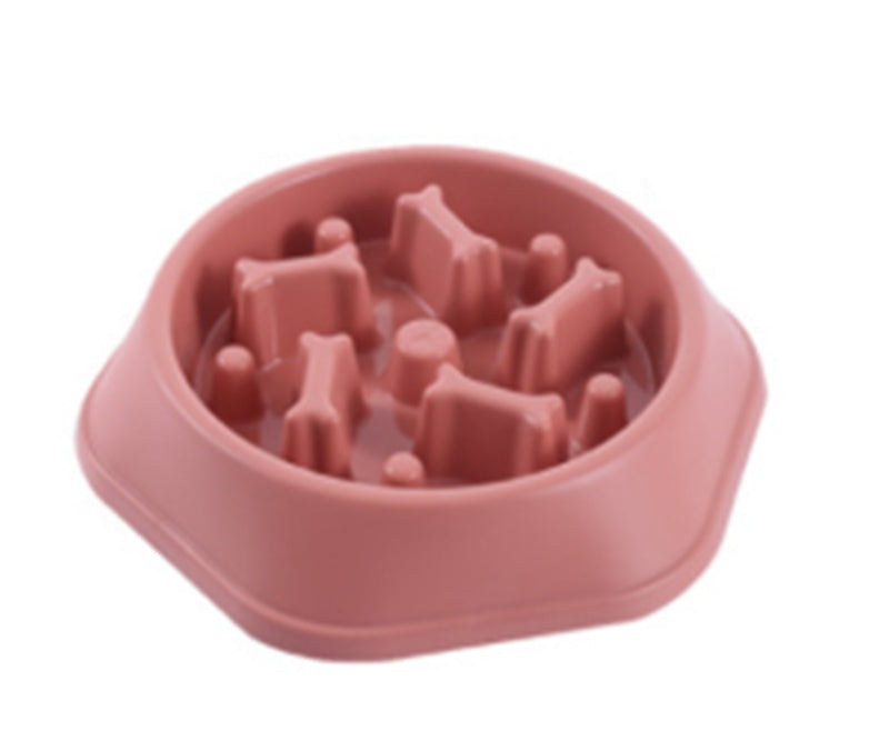 Anti-Choke Slow Feeder Dog Bowl – Bone-Shaped Design - Shop Happy Paws Now