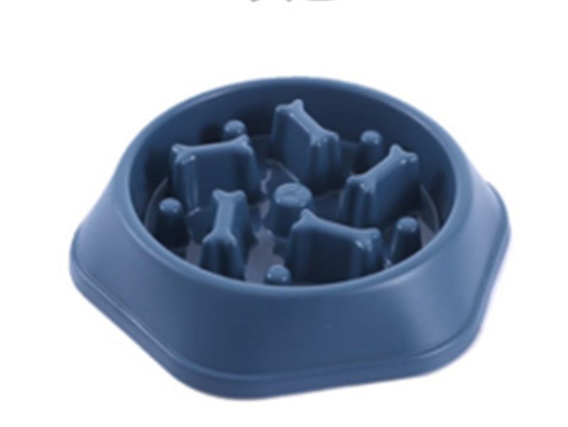 Anti-Choke Slow Feeder Dog Bowl – Bone-Shaped Design - Shop Happy Paws Now