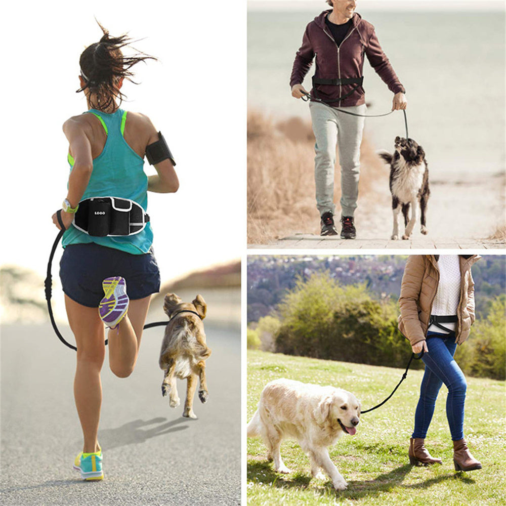 Hands-Free Dog Leash Waist Bag - Runs, Walks & Training - Shop Happy Paws Now