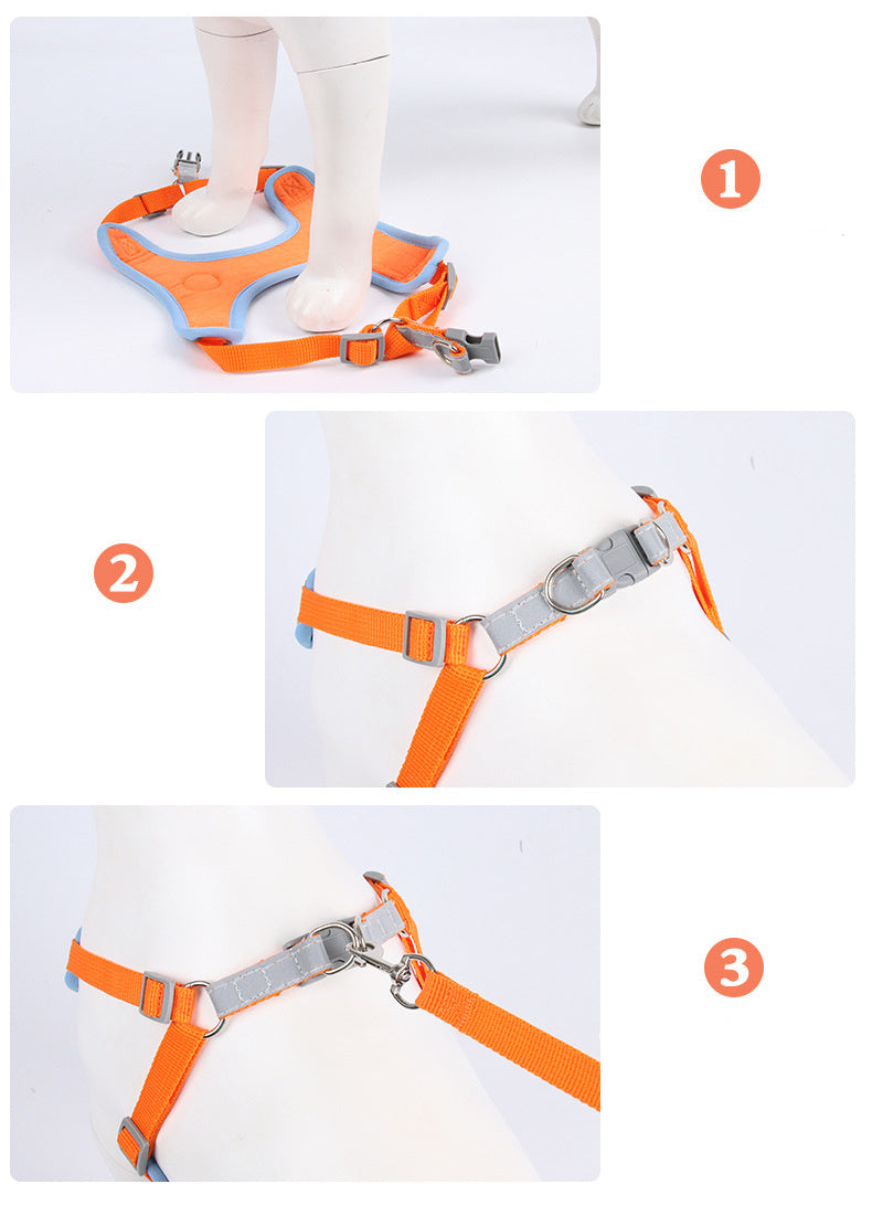 Reflective Dog & Cat Harness – Soft, Breathable & Secure - Shop Happy Paws Now