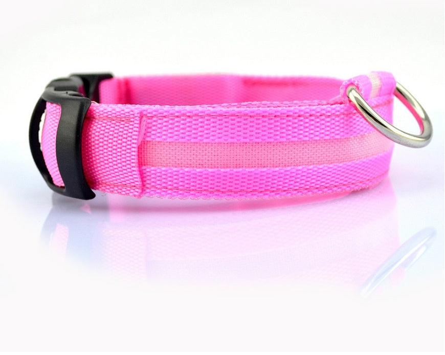 LED Dog Collar – Night Safety, Adjustable & Glow-in-the-Dark - Shop Happy Paws Now