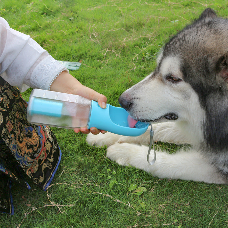 3-in-1 Portable Pet Water Bottle, Feeder & Poop Dispense - Shop Happy Paws Now