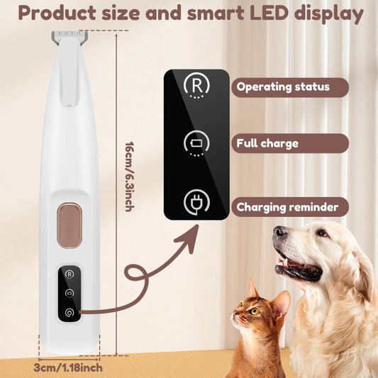 LED Dog Paw Trimmer – Waterproof & Rechargeable Clippers - Shop Happy Paws Now