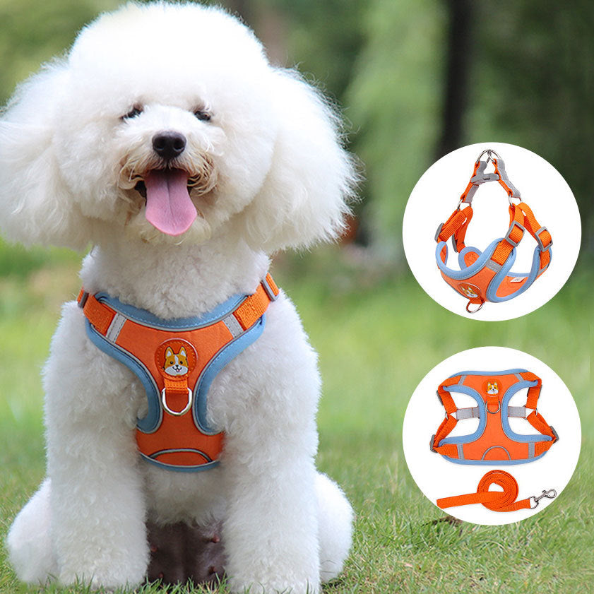 Reflective Dog & Cat Harness – Soft, Breathable & Secure - Shop Happy Paws Now