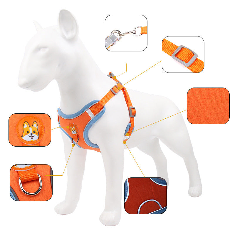 Reflective Dog & Cat Harness – Soft, Breathable & Secure - Shop Happy Paws Now