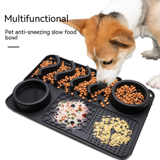 Slow-Feed Silicone Dog Licking Mat, Promotes Dental & Digestive Health